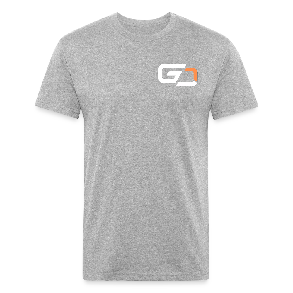Fitted Cotton/Poly T-Shirt by Next Level - heather gray