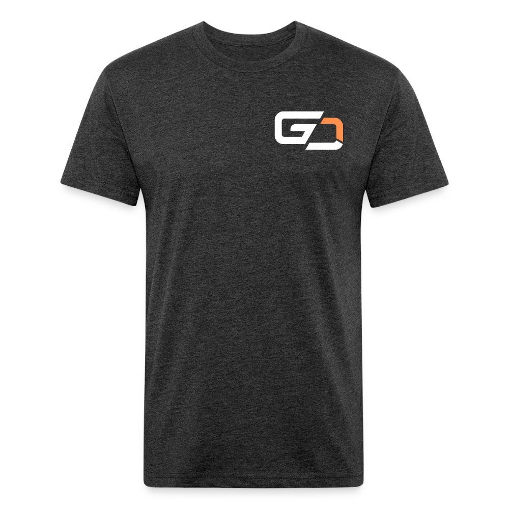 Fitted Cotton/Poly T-Shirt by Next Level - heather black