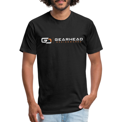 Designer T-shirt On the Back - black