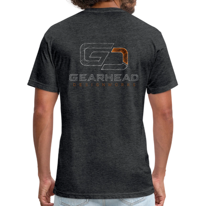 Designer T-shirt On the Back - heather black