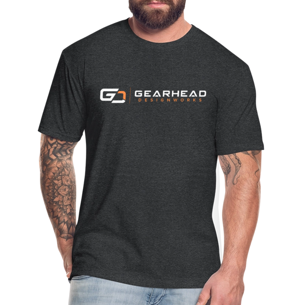 Designer T-shirt On the Back - heather black