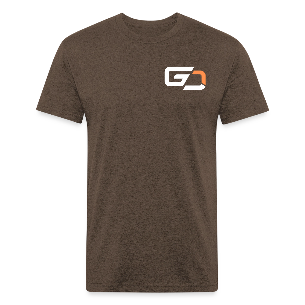 Fitted Cotton/Poly T-Shirt by Next Level - heather espresso