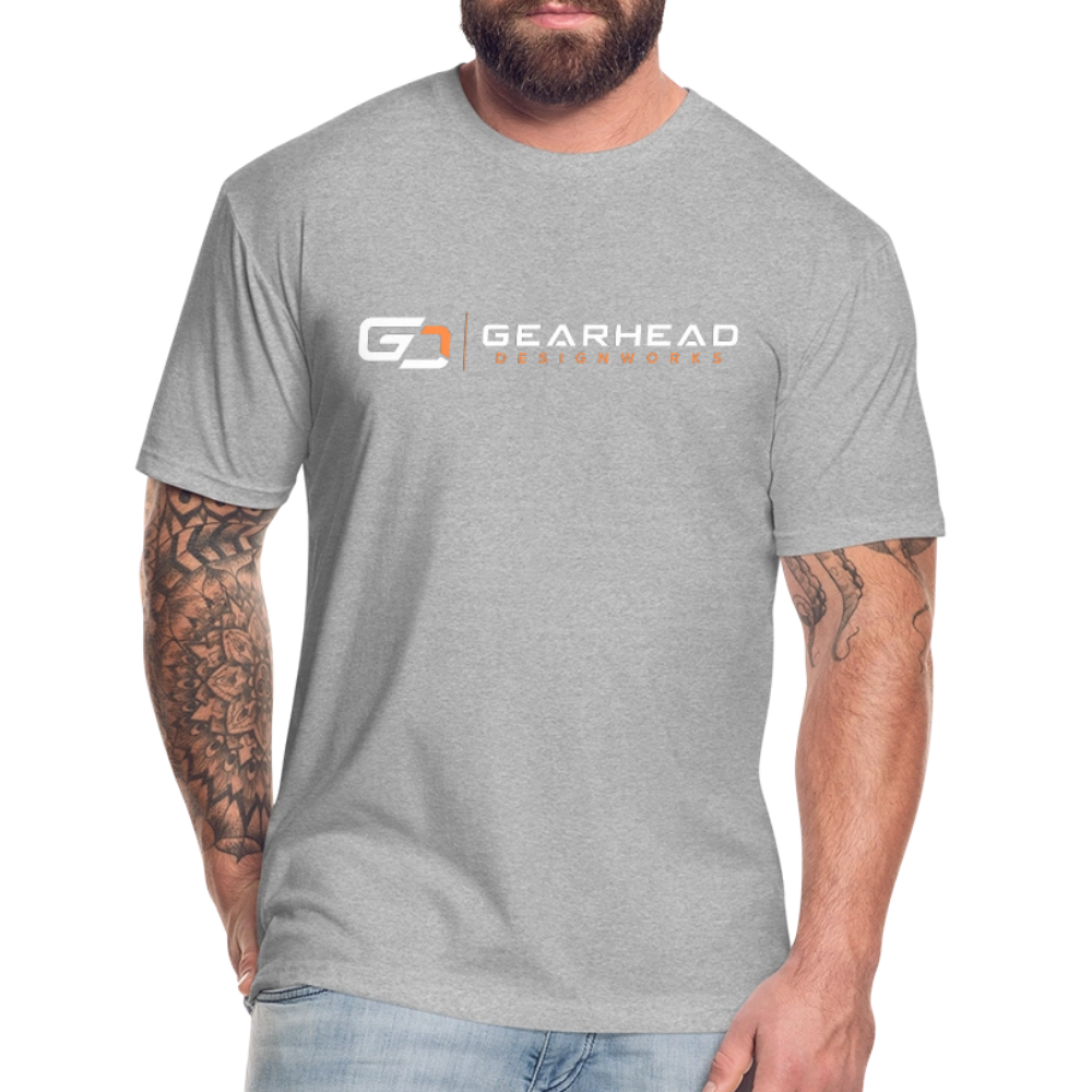 Designer T-shirt On the Back - heather gray