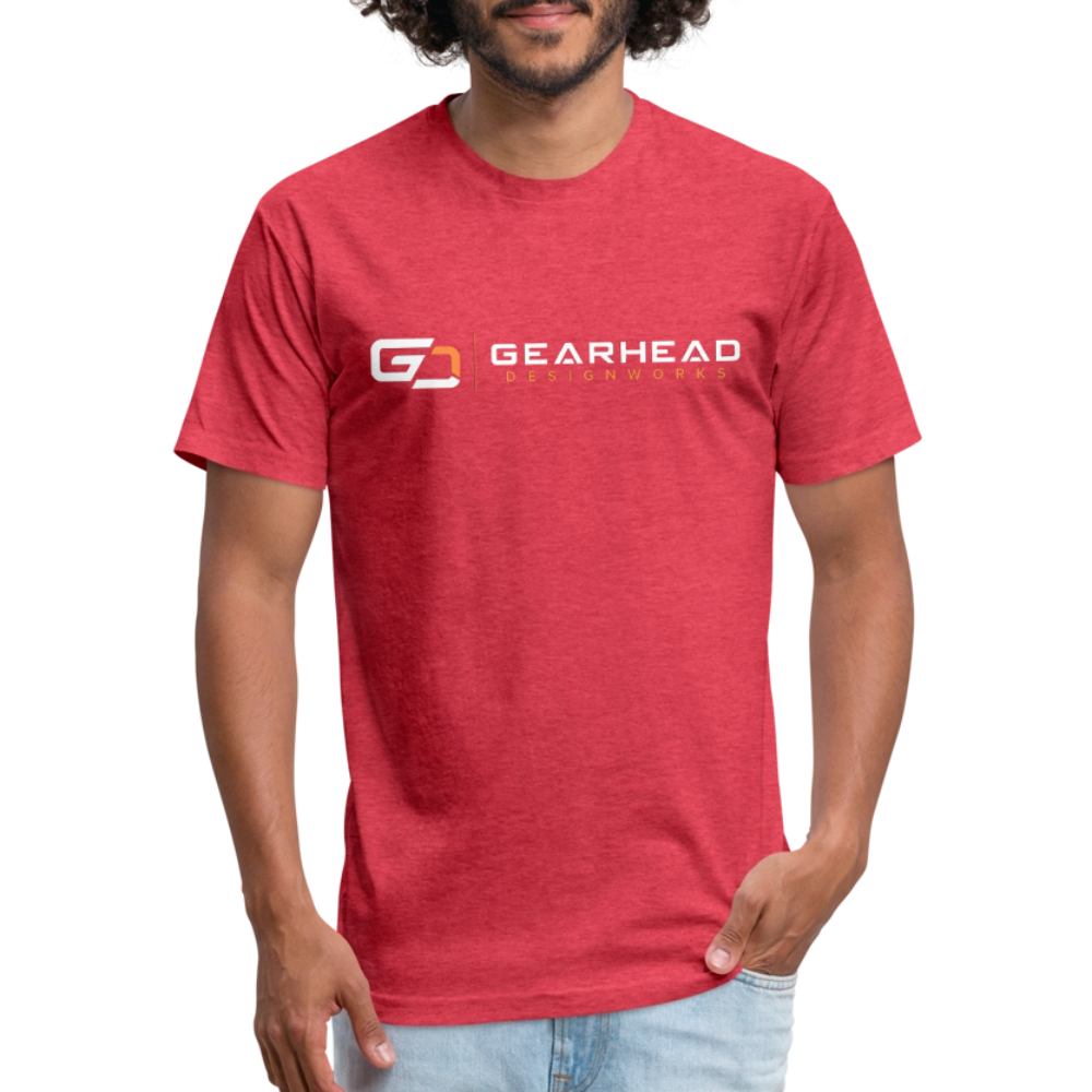Designer T-shirt On the Back - heather red
