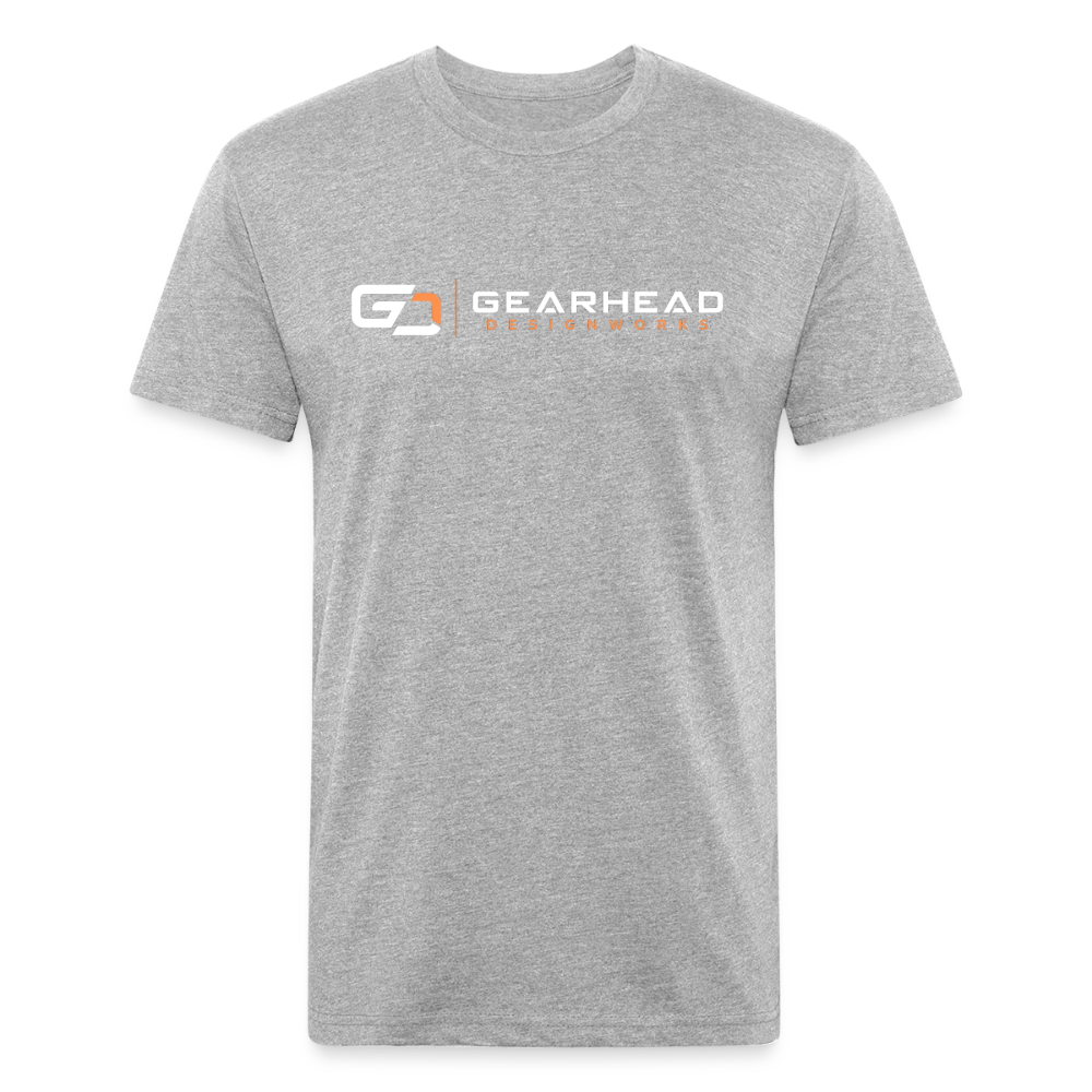 Designer T-shirt On the Back - heather gray