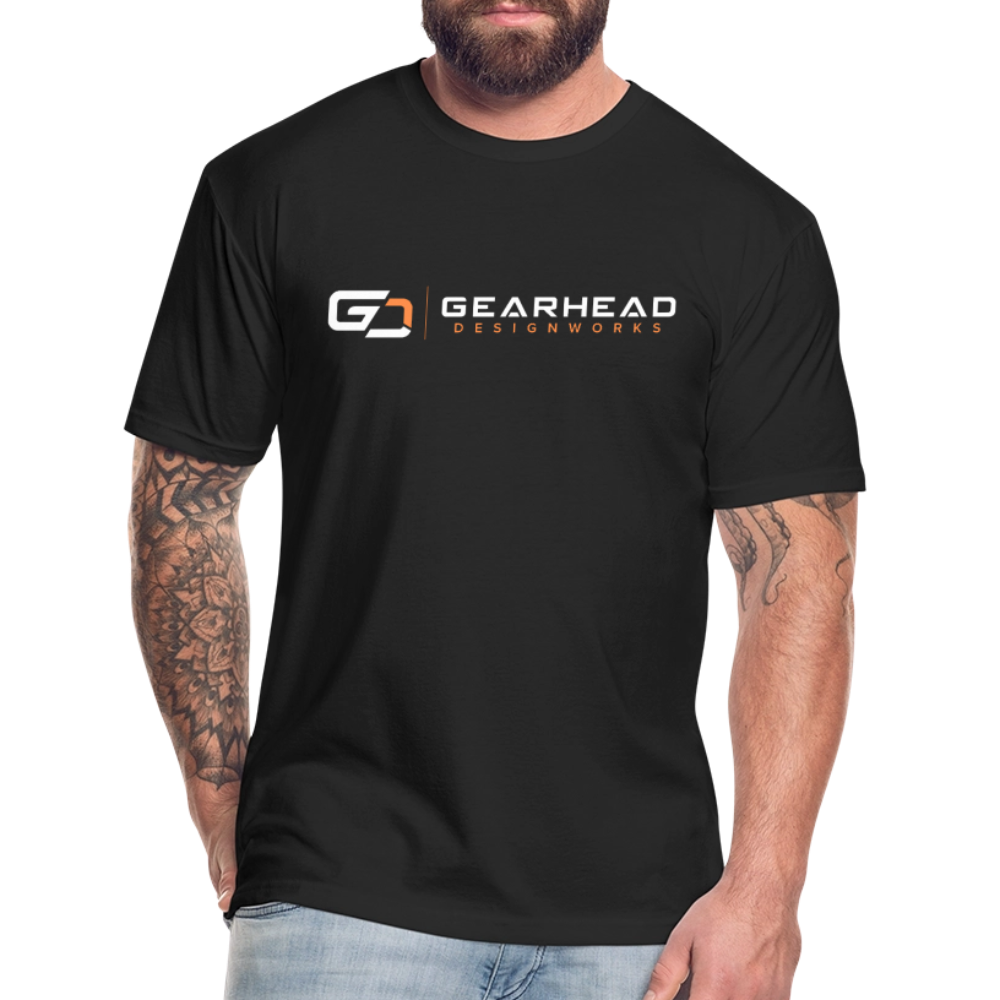 Designer T-shirt On the Back - black