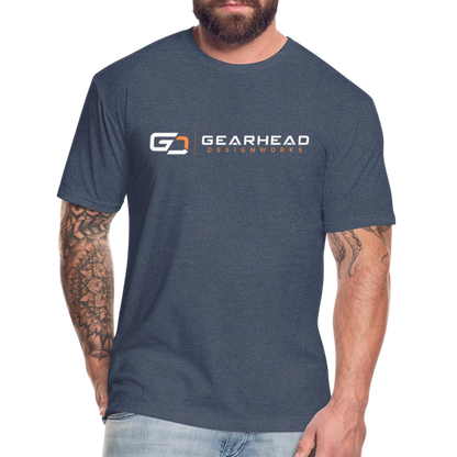 Designer T-shirt On the Back - heather navy