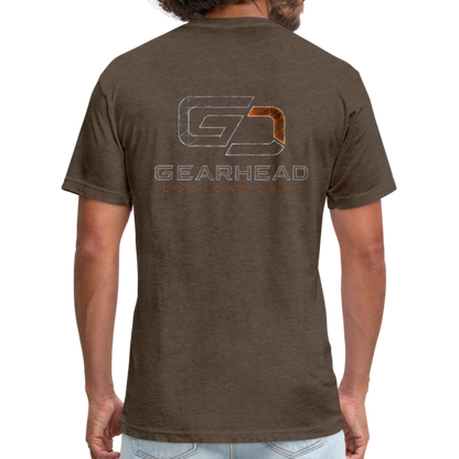 Designer T-shirt On the Back - heather espresso