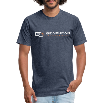 Designer T-shirt On the Back - heather navy