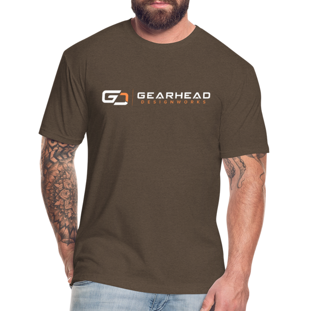 Designer T-shirt On the Back - heather espresso