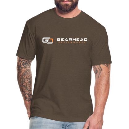 Designer T-shirt On the Back - heather espresso