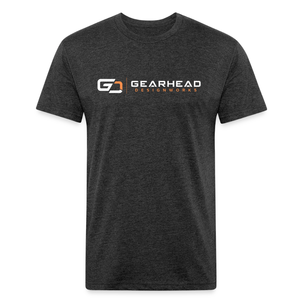 Designer T-shirt On the Back - heather black