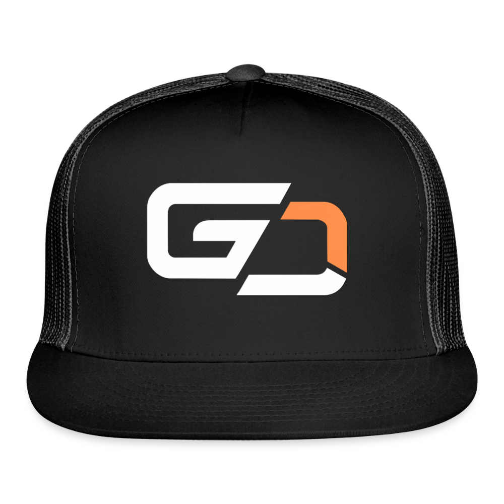 Snapback Trucker Cap - black/black