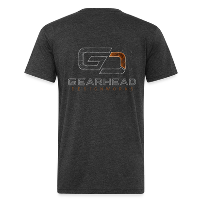 Designer T-shirt On the Back - heather black