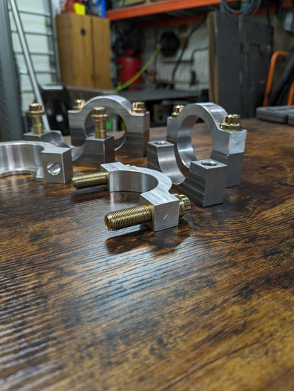 Low Profile Steering Cylinder Clamps (Steel Base)